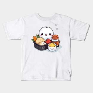 kawaii bento sushi T-Shirt cute  funny Kids T-Shirt